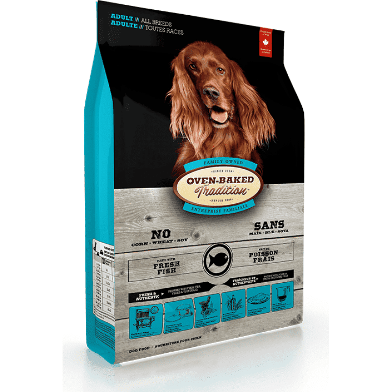 Oven-Baked Tradition Dog Adult Fish Dog Food - 5.6 Kg - Dog Food - Oven-Baked Tradition - PetMax Canada