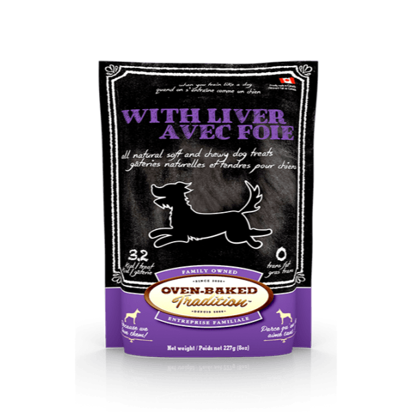 Oven-Baked Tradition Dog Biscuits Soft & Chewy Liver - 227g - Dog Treats - Oven-Baked Tradition - PetMax Canada