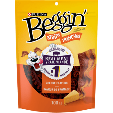 Purina Beggin Strips Cheese And Bacon - 170g - Dog Treats - Beggin Strips - PetMax Canada