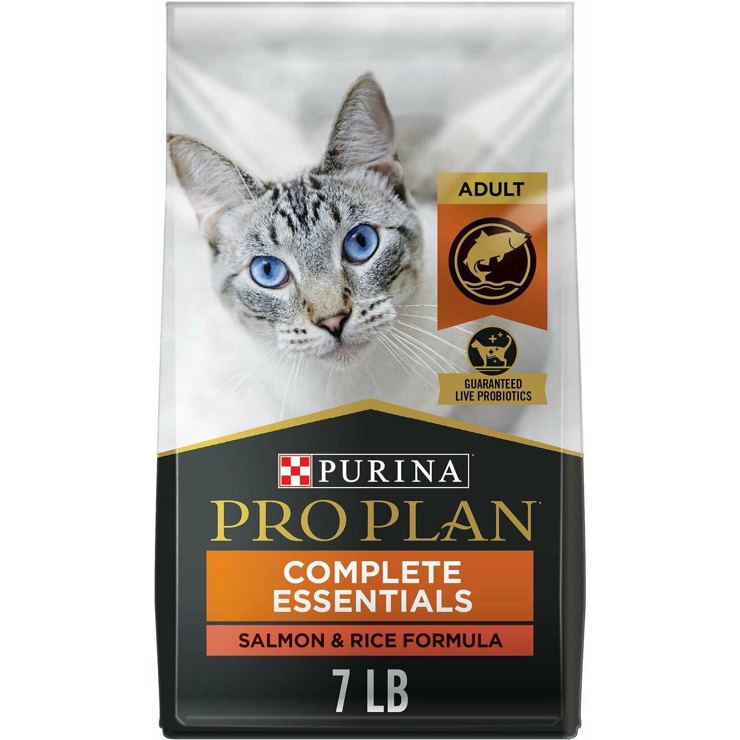 Purina Pro Plan Adult Salmon & Rice Formula Dry Cat Food - 3.18 Kg - Cat Food - Purina Pro Plan - PetMax Canada