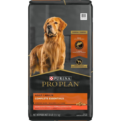 Purina Pro Plan High Protein Dog Food With Probiotics for Dogs Shredded Blend Salmon & Rice Formula - 15 Kg - Dog Food - Purina Pro Plan - PetMax Canada
