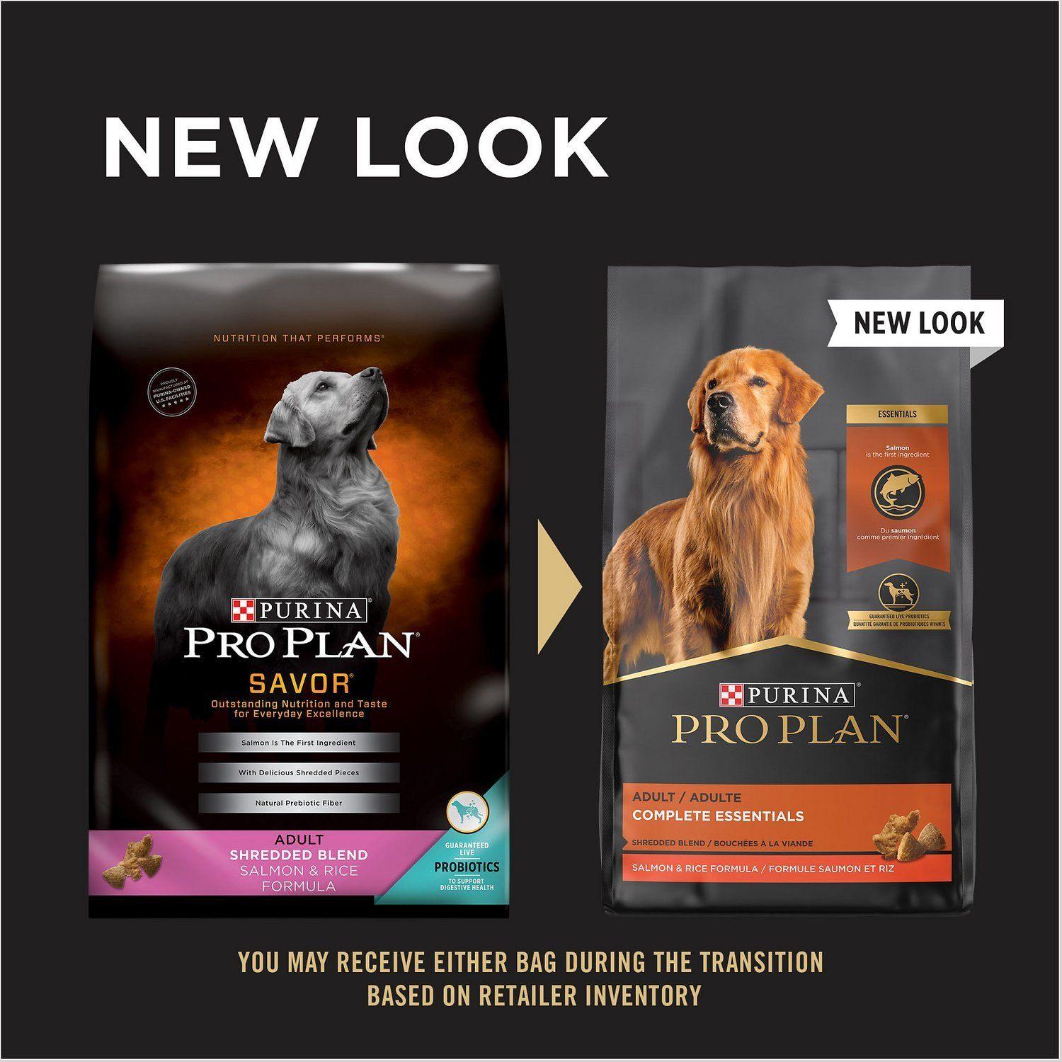 Purina Pro Plan High Protein Dog Food With Probiotics for Dogs Shredded Blend Salmon & Rice Formula - 15 Kg - Dog Food - Purina Pro Plan - PetMax Canada