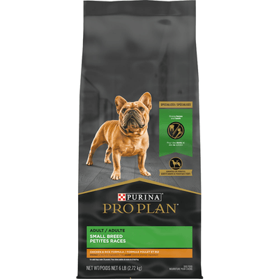 Purina Pro Plan High Protein Small Breed Dog Food Chicken & Rice Formula - 2.72 Kg - Dog Food - Purina Pro Plan - PetMax Canada