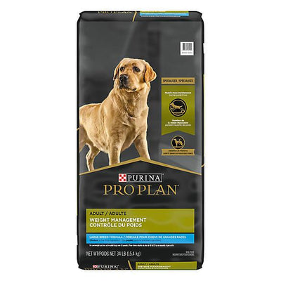 Purina Pro Plan Large Breed Weight Management Dog Food Chicken & Rice Formula - 15 Kg - Dog Food - Purina Pro Plan - PetMax Canada