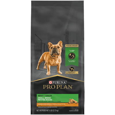 Purina Pro Plan Small Breed Dog Food With Probiotics Shredded Blend Chicken & Rice Formula - 2.72 Kg - Dog Food - Purina Pro Plan - PetMax Canada