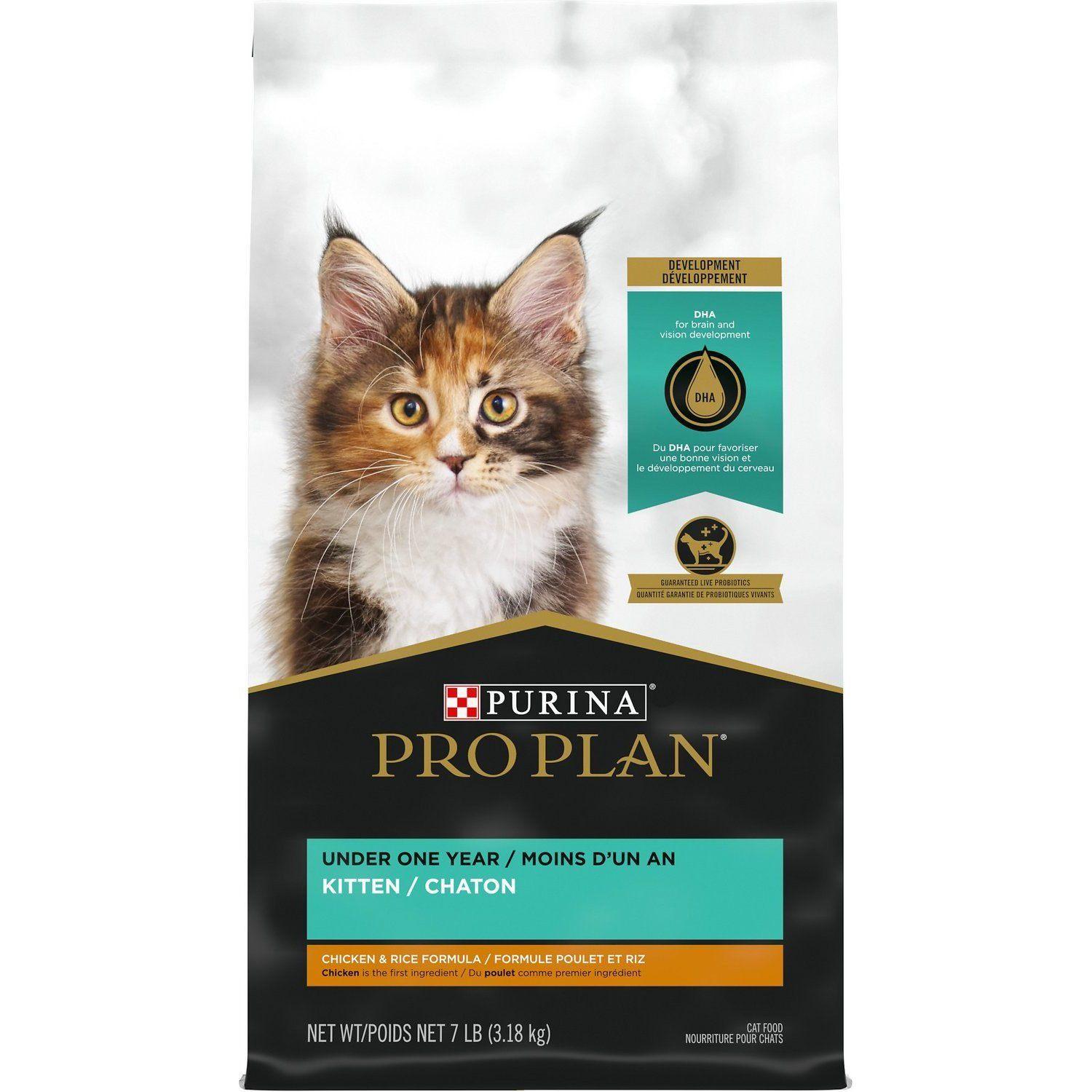 Purina Pro Plan With Probiotics High Protein Dry Kitten Food Chicken & Rice Formula - 3.18 Kg - Cat Food - Purina Pro Plan - PetMax Canada