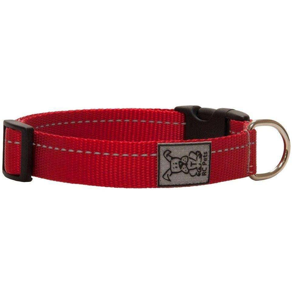 RC Adjustable Dog Collar Primary Red - 1/2 X 6 - 9 - Dog Collars - RC Pet Products - PetMax Canada