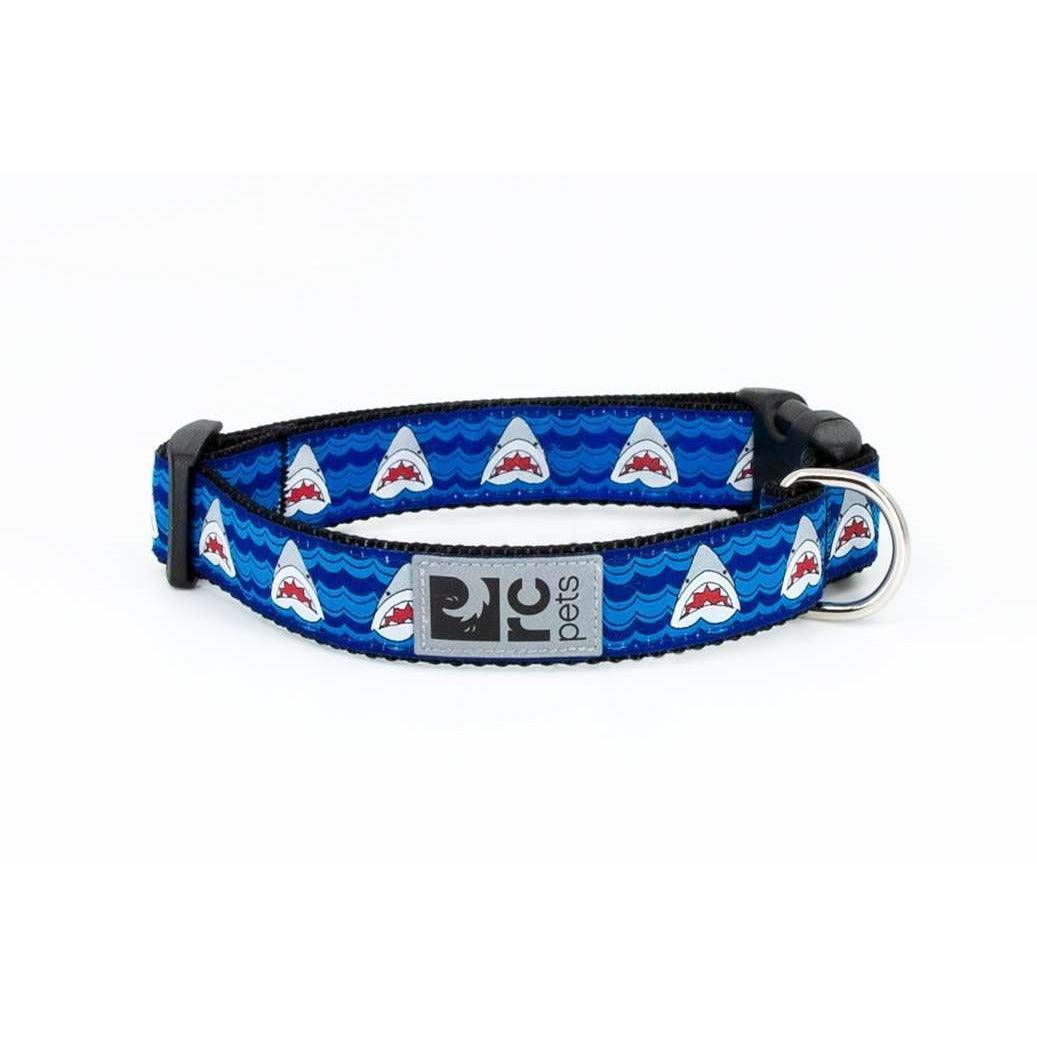 RC Adjustable Dog Collar Shark Attack - X-Small: 5/8" x 7 - 9" - Dog Collars - RC Pet Products - PetMax Canada