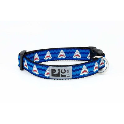 RC Adjustable Dog Collar Shark Attack - X-Small: 5/8" x 7 - 9" - Dog Collars - RC Pet Products - PetMax Canada