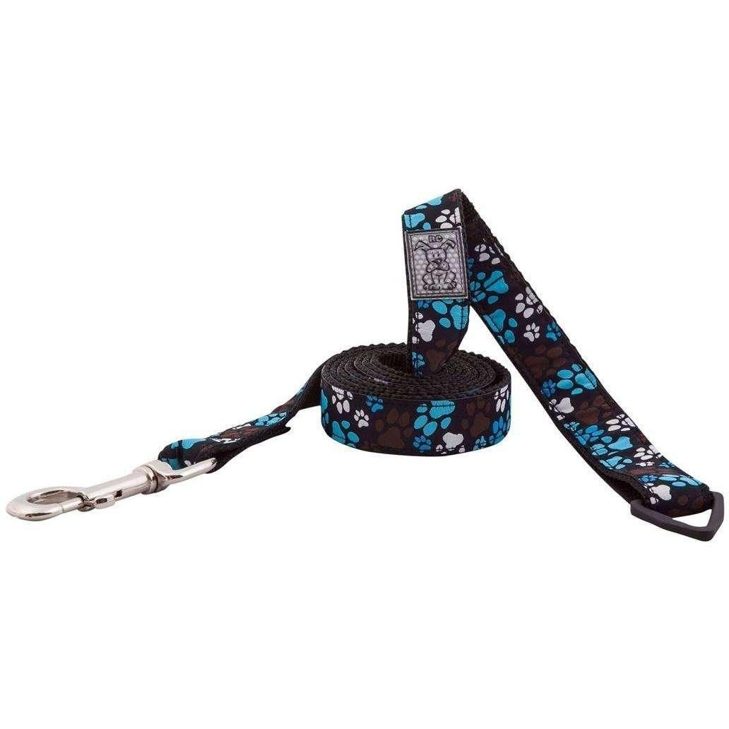 RC Dog Leash Pattern Chocolate Paws - 3/4 X 6 - Leashes - RC Pet Products - PetMax Canada