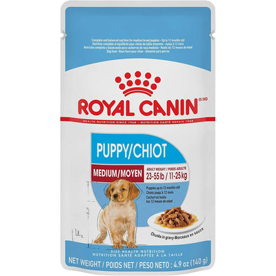 Royal Canin Wet Dog Food Pouch Medium Puppy - 140g - Canned Dog Food - Royal Canin - PetMax Canada