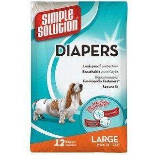 Simple Solution Disposable Diapers - Large - Training Products - Simple Solution - PetMax Canada