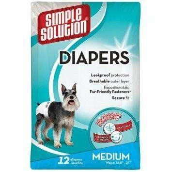 Simple Solution Disposable Diapers - Medium - Training Products - Simple Solution - PetMax Canada