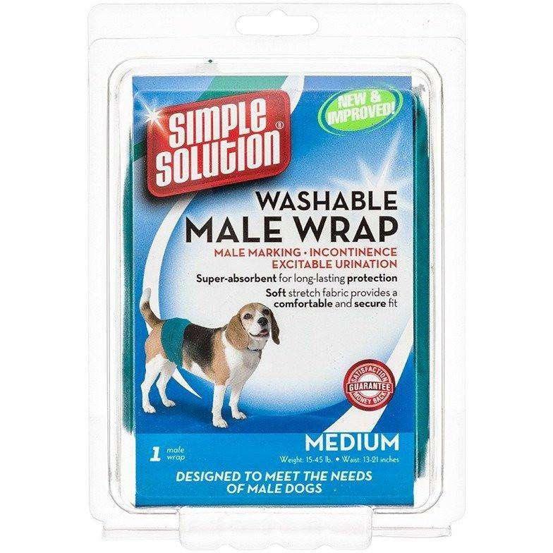 Simple Solution Washable Male Wrap - Medium: 7 - 20 Kg - Training Products - Simple Solution - PetMax Canada