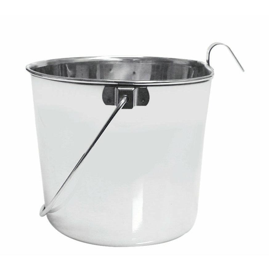 Stainless Steel Flat Back Bucket - 964 mL - Stainless Steel - Burgham - PetMax Canada