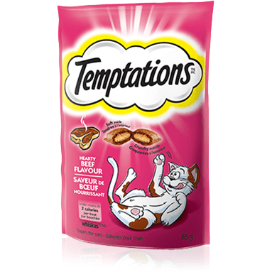 Temptations Hearty Beef Cat Treats - 85g - Cat Treats - Temptations - PetMax Canada