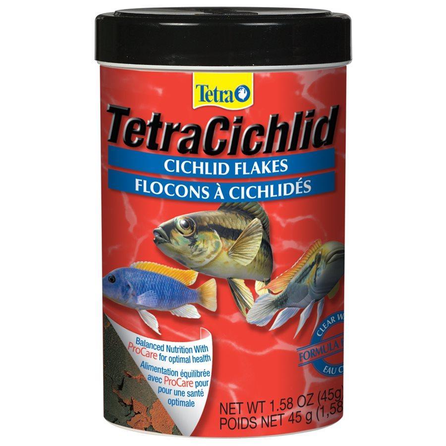 Tetra Cichlid Flakes - 1.58oz - Fish Food - Tetra - PetMax Canada