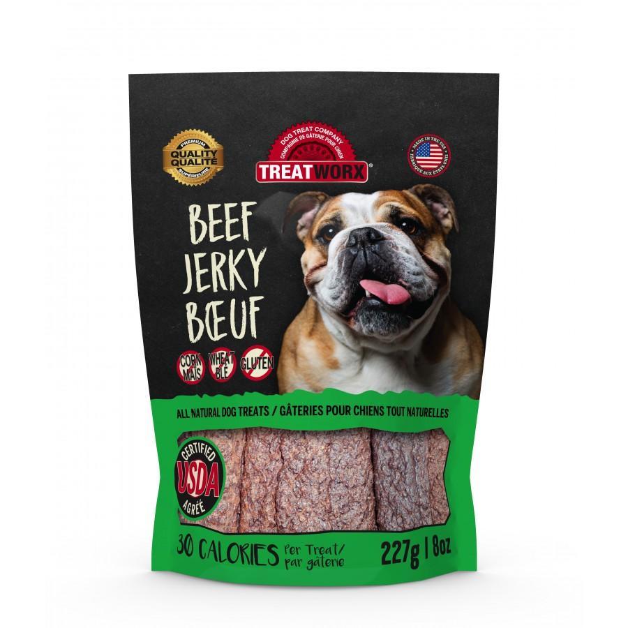 Treatworx Beef Jerky - 227g - Dog Treats - Treatworx - PetMax Canada