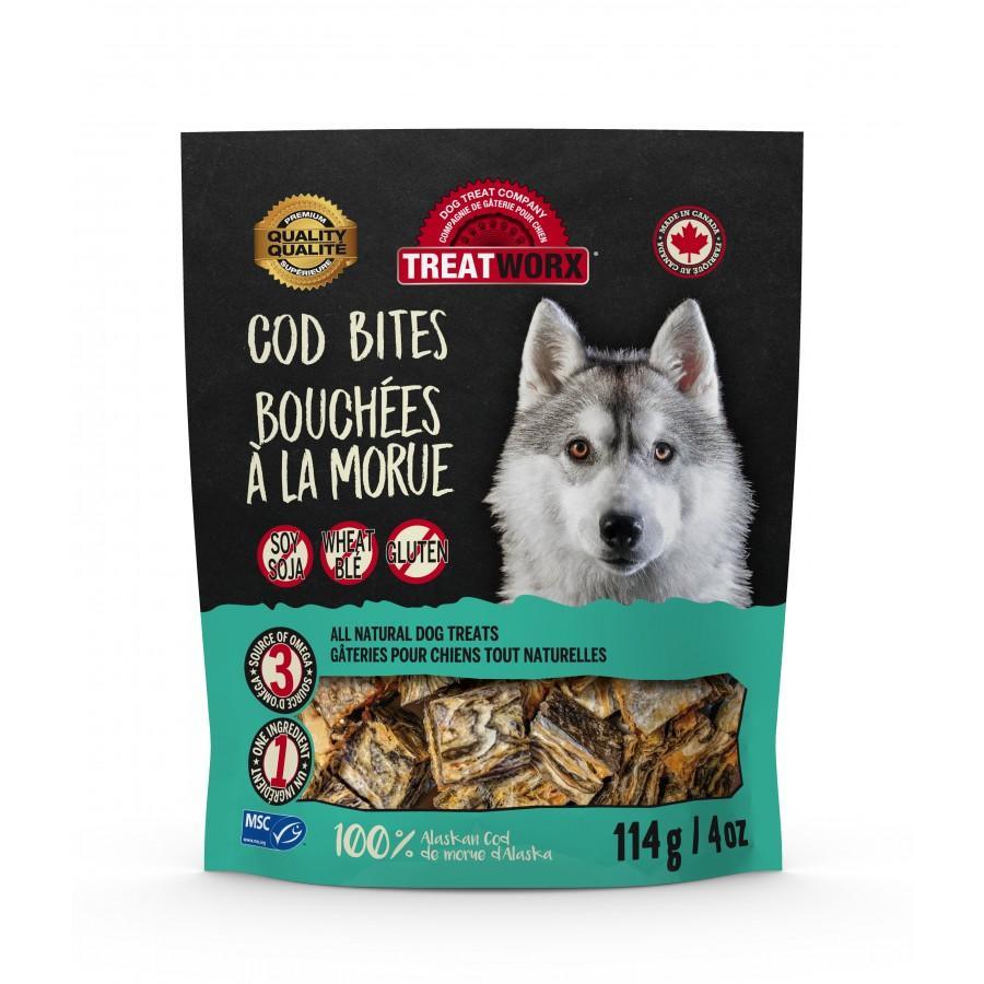 Treatworx Cod Bites - 114g - Dog Treats - Treatworx - PetMax Canada