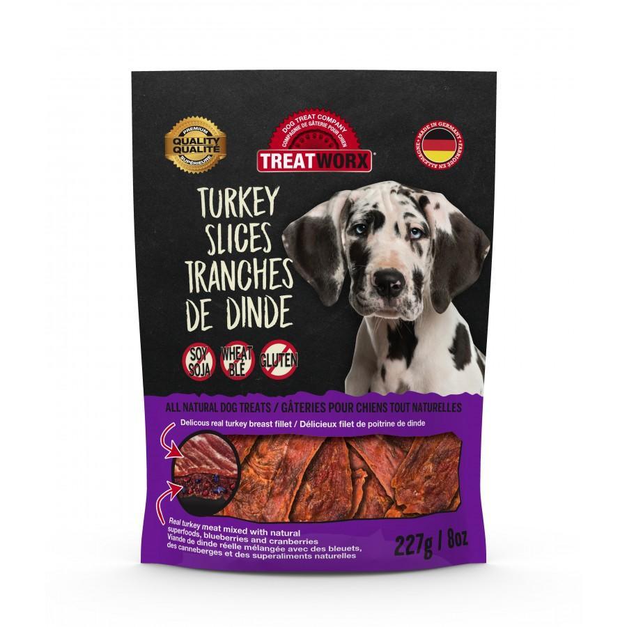 Treatworx Turkey Slices - 227g - Dog Treats - Treatworx - PetMax Canada