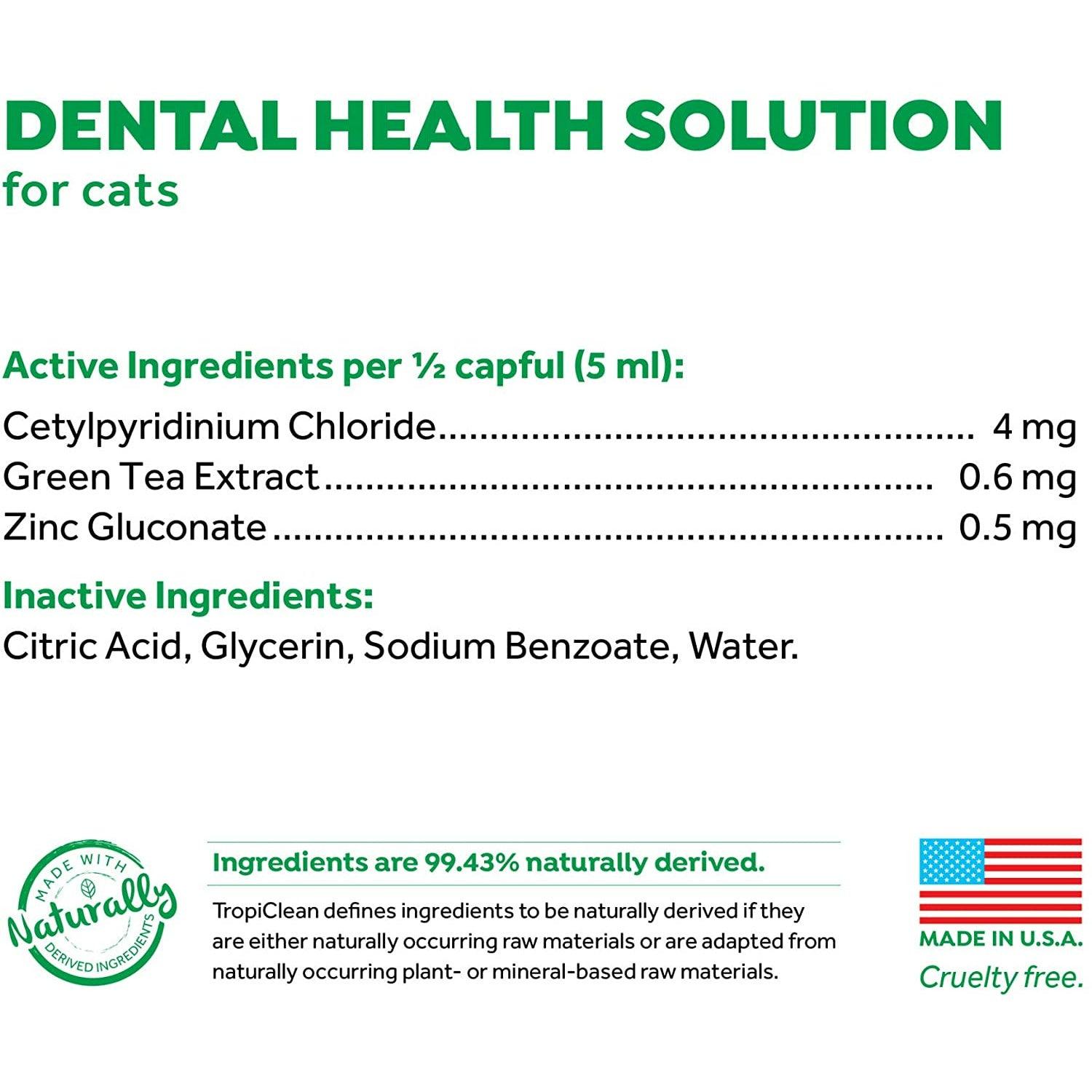 Tropiclean Cat Fresh Breath Water Additive - 473 mL - Cat Health Care - Tropiclean - PetMax Canada