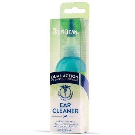 Tropiclean Daul Action Ear Cleaner - 118 mL - Dog Health Care - Tropiclean - PetMax Canada