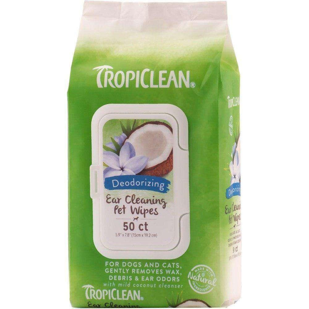 Tropiclean Ear Cleaning Wipes - 50 Pack - Grooming - Tropiclean - PetMax Canada