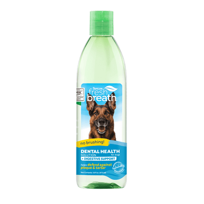 Tropiclean Fresh Breath Dental Health Solution Additive For Dogs Plus Digestive Support - 473 mL - Health Care - Tropiclean - PetMax Canada