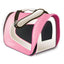 Tuff Carrier Airline Approved Soft-Sided Crate - 17 X 10 X 9 / Pink - Soft-Sided Crates - Tuff - PetMax Canada