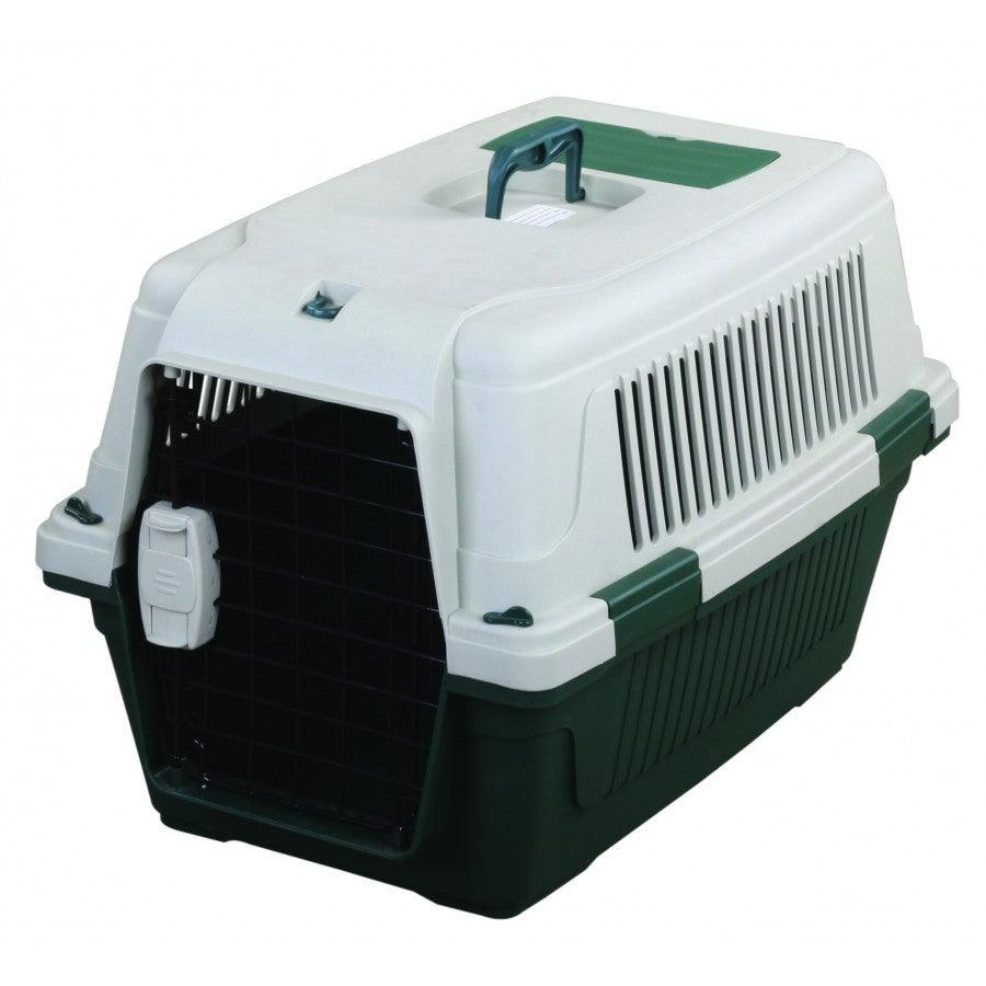 Tuff Deluxe Dog Carrier - Medium: 25 X 16 X 16 / Green - Plastic Crates - Tuff - PetMax Canada