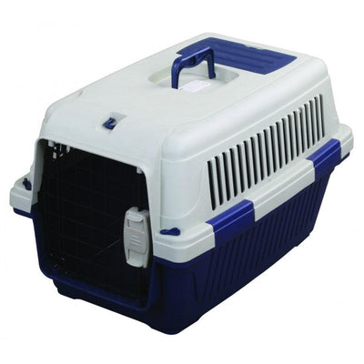 Tuff Deluxe Dog Carrier - Small: 22 X 15 X 14 / Blue - Plastic Crates - Tuff - PetMax Canada