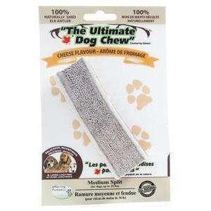 Ultimate Chew Split Elk Antler Cheddar Flavour - Medium - Antlers - Rolf C Hagen Inc. - PetMax Canada