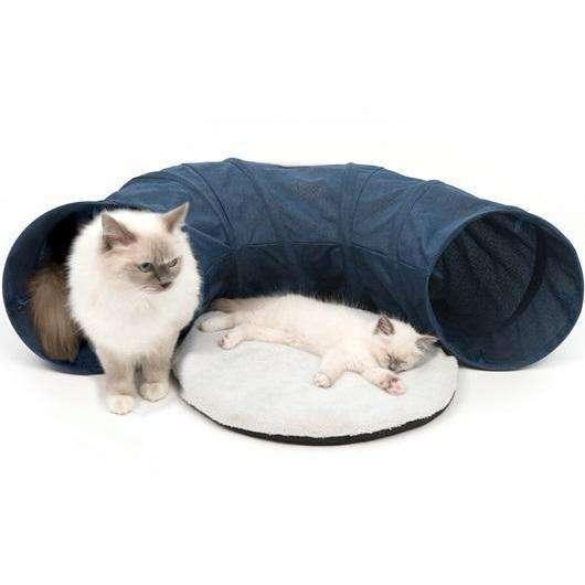 Vesper Tunnel Blue - 68 x 97 x 28 cm - Cat Scratching Posts - Vesper - PetMax Canada