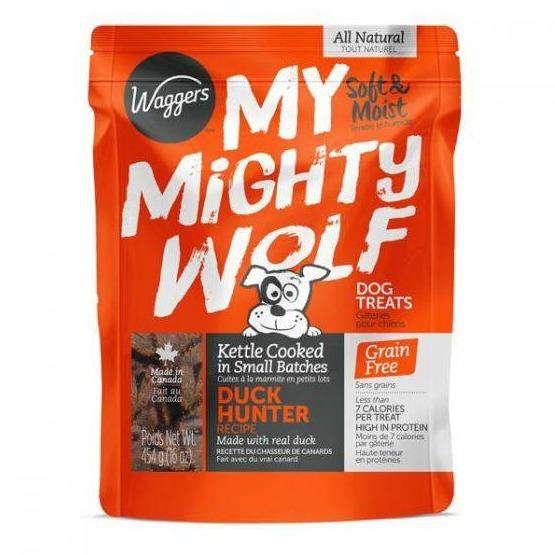 Waggers My Mighty Wolf Dog Treats Duck - 150g - Dog Treats - Waggers - PetMax Canada