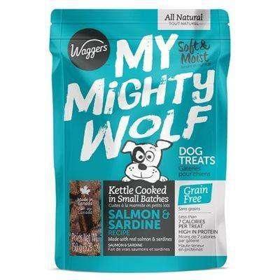 Waggers My Mighty Wolf Dog Treats Salmon - 150g - Dog Treats - Waggers - PetMax Canada