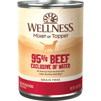 Wellness Canned Dog Food 95% Beef - 374g - Canned Dog Food - Wellness - PetMax Canada