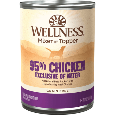 Wellness Canned Dog Food 95% Chicken - 374g - Canned Dog Food - Wellness - PetMax Canada