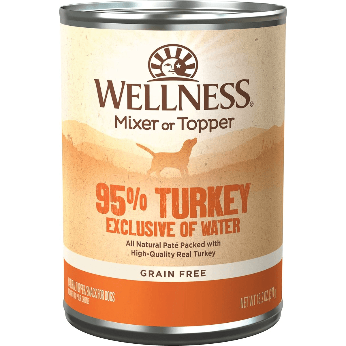 Wellness Canned Dog Food 95% Turkey - 374g - Canned Dog Food - Wellness - PetMax Canada