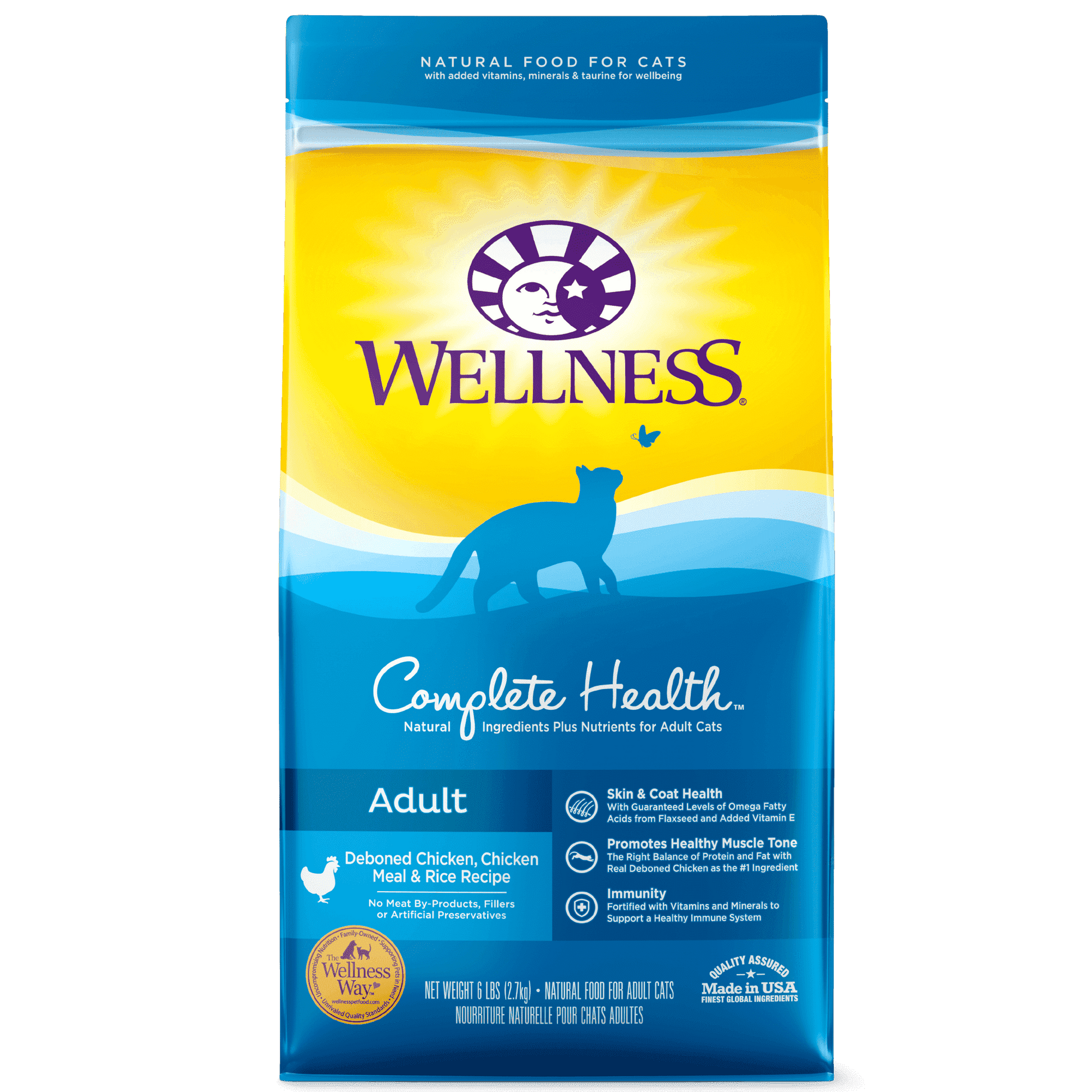 Wellness Cat Food Adult Chicken - 1.33 Kg - Cat Food - Wellness - PetMax Canada