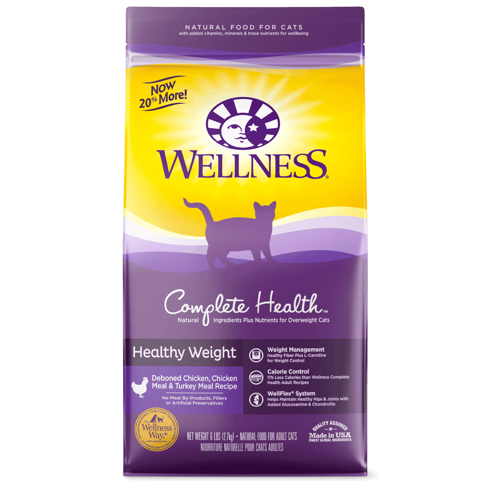 Wellness Cat Food Healthy Weight - 2.27 Kg - Cat Food - Wellness - PetMax Canada