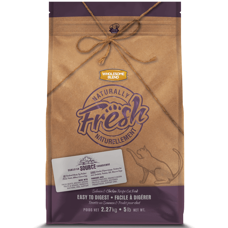 Wholesome Blend Fresh Cat Food Salmon & Chicken - 2.27 Kg - Cat Food - Wholesome Blend - PetMax Canada