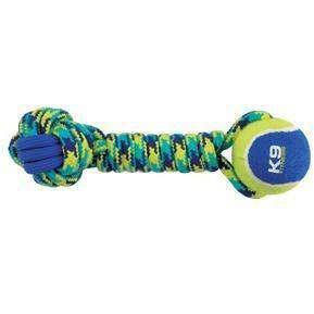 Zeus K9 Fitness Rope & TPR Tennis Dumbbell - 12 inches - Dog Toys - Zeus - PetMax Canada