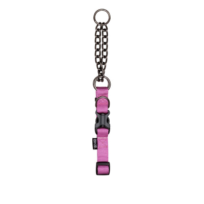 Zeus Martingale Dog Collar Fuchsia - Med: 1/2 x 15-18 in - Dog Collars - Zeus - PetMax Canada