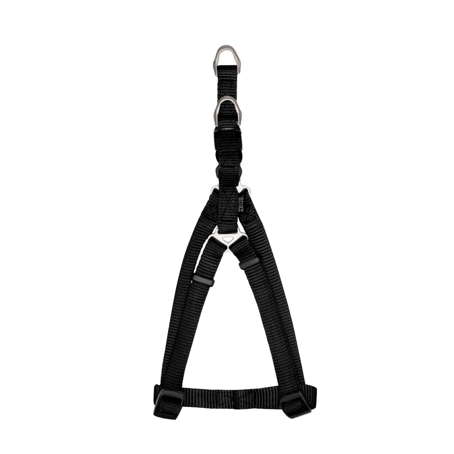 Zeus Nylon Dog Harness Charcoal - Sm: 3/8 x 13-18 in - Harnesses - Zeus - PetMax Canada