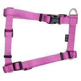 Zeus Nylon Dog Harness Fuchsia - Lg: 3/4 x 18-27 in - Harnesses - Zeus - PetMax Canada