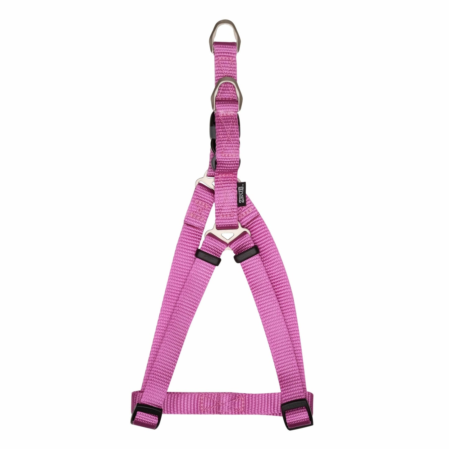 Zeus Nylon Dog Harness Fuchsia - Sm: 3/8 x 13-18 in - Harnesses - Zeus - PetMax Canada