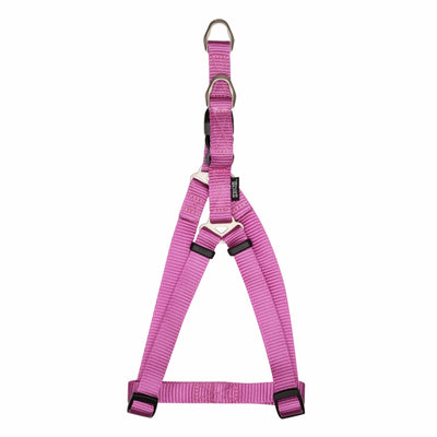 Zeus Nylon Dog Harness Fuchsia - Sm: 3/8 x 13-18 in - Harnesses - Zeus - PetMax Canada