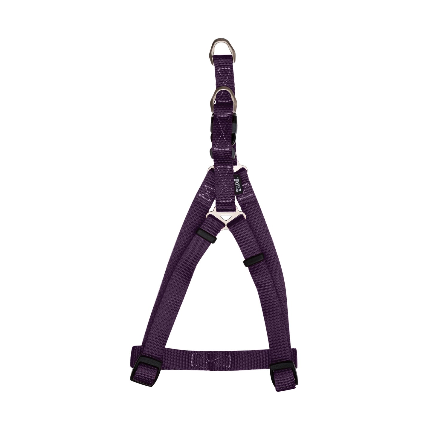 Zeus Nylon Dog Harness Royal Purple - Sm: 3/8 x 13-18 in - Harnesses - Zeus - PetMax Canada