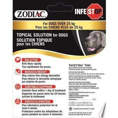 Zodiac Infestop For Dogs - Over 25Kg - Flea & Tick Topical Applications - Zodiac - PetMax Canada