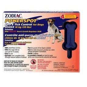 Zodiac Powerspot Small Breed Dog Under 13.6 Kg - Default Title - Flea & Tick Topical Applications - Zodiac - PetMax Canada